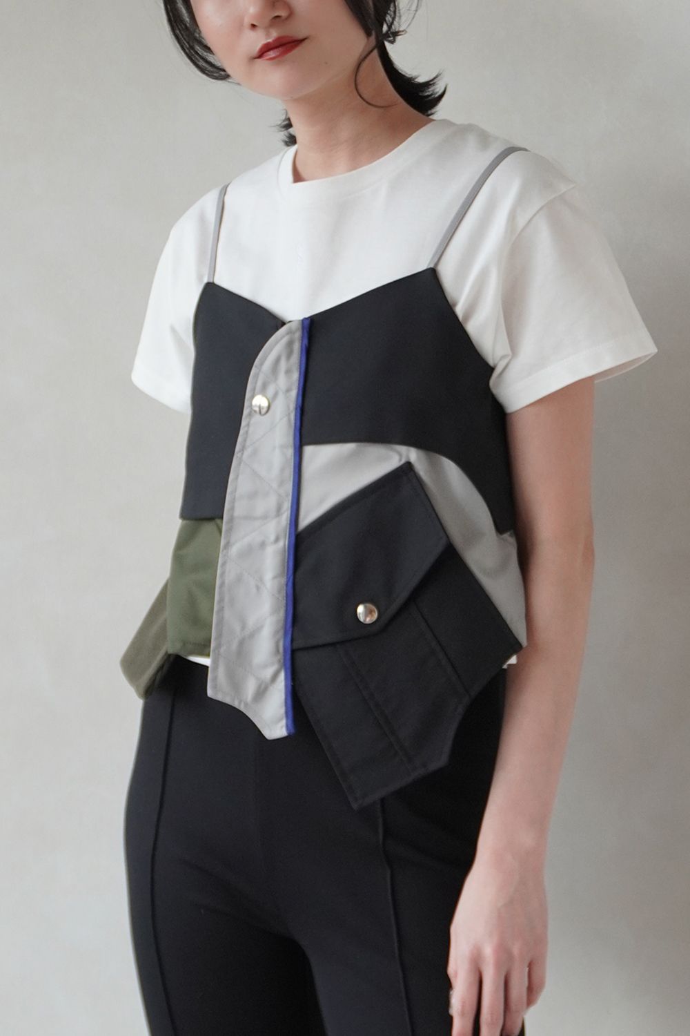 UN3D. - MA-1 DOCKING BUSTIER / MA-1ドッキングビスチェ (ブラック