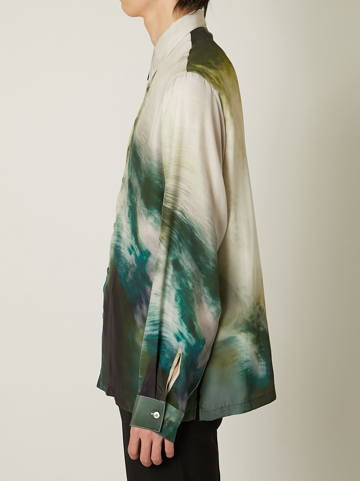 TAAKK - 【24AW】ペインティング シルク 長袖 シャツ / SILK SHIRT