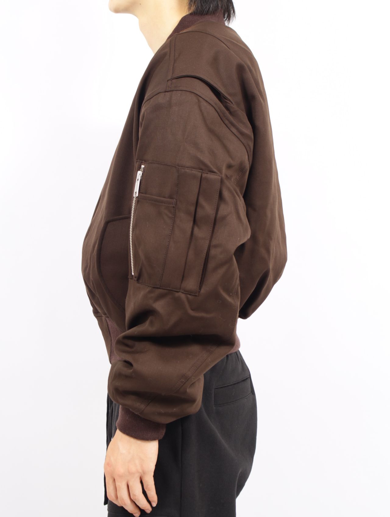 entire studios - 【25AW】クロップド ボンバージャケット / CROPPED