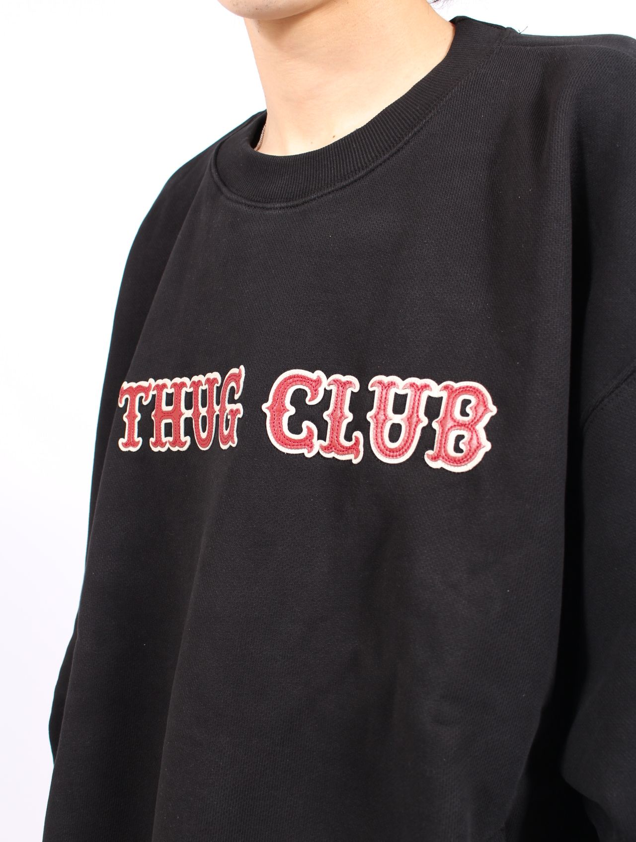 Thug Club - 【25AW】レザー フレーム スウェットシャツ / LEATHER