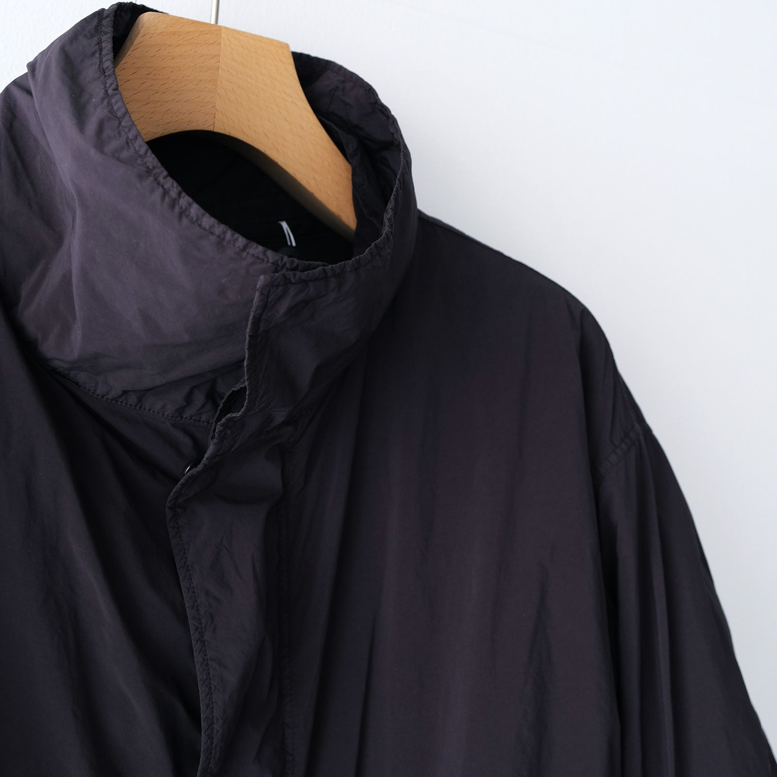 ATON - Air Weather Short Mods Coat -コート-（Black / ブラック