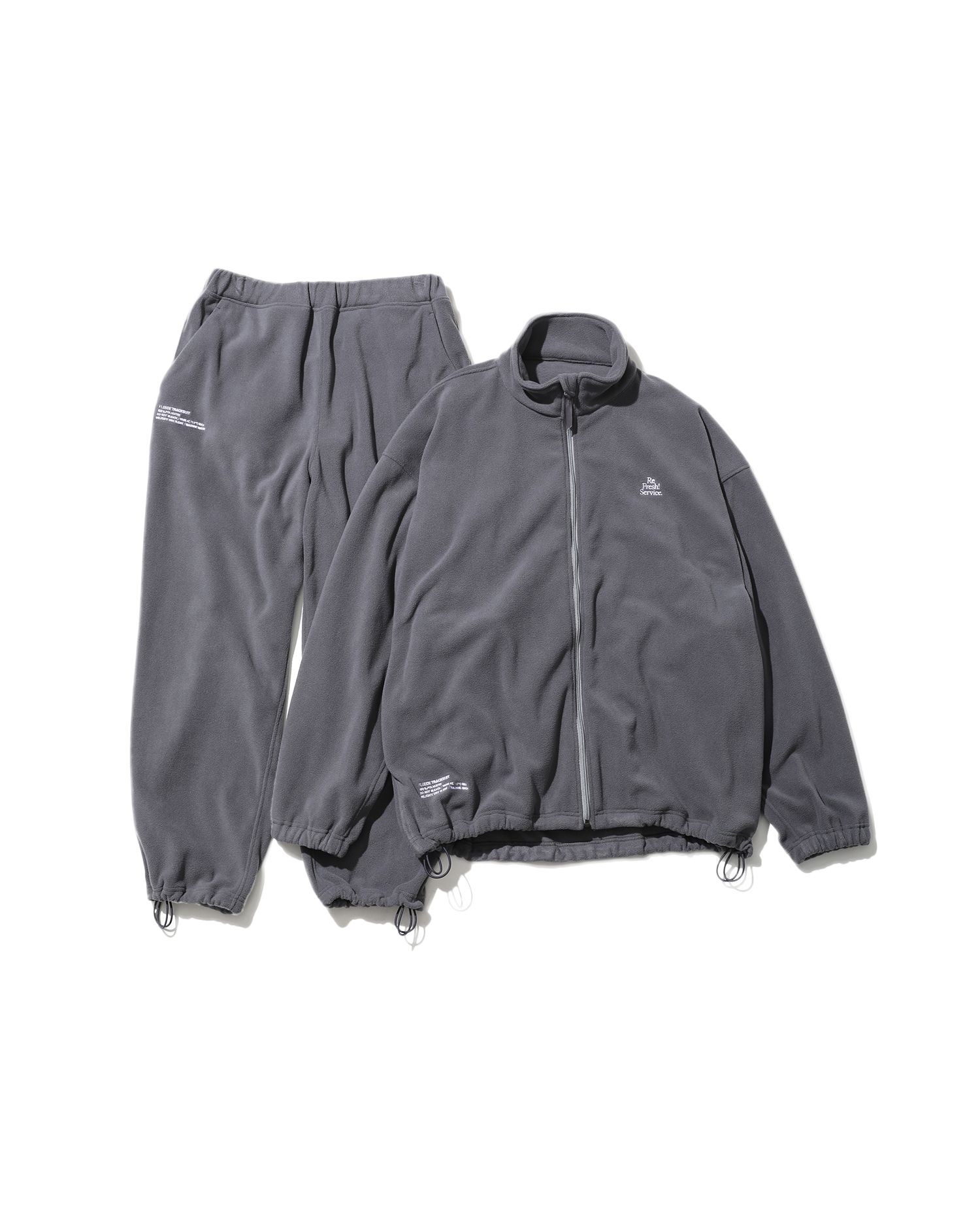 FreshService - FLEECE TRACK SUIT / GRAY | Stripe Online Store
