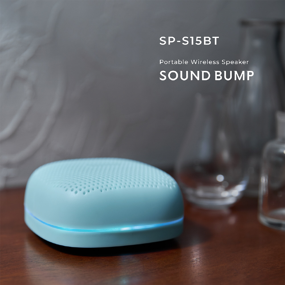 ブルートゥーススピーカー SOUND BUMP BLACK SP-S15BTK ［防滴