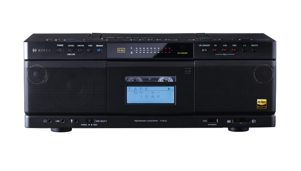 CDラジカセ ブラック TY-AK21(K) ［ワイドFM対応 /ハイレゾ対応