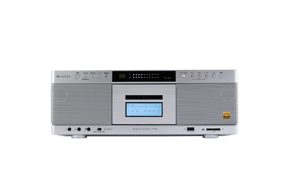 CDラジカセ シルバー AX-KCR90(S) ［ワイドFM対応 /ハイレゾ対応