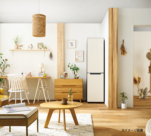 スリム冷蔵庫 freemo(フリーモ) パールホワイト JR-SX21A(W) ［幅45.3