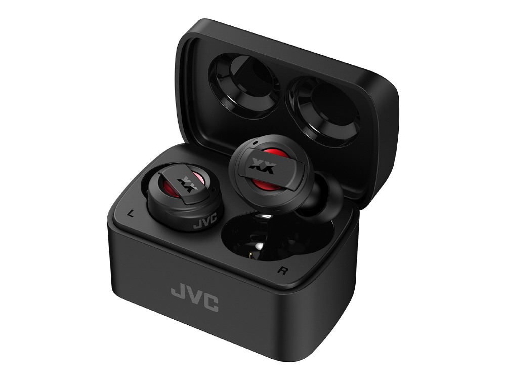 フルワイヤレスイヤホン レッド HA-XC72T-R [リモコン・マイク対応