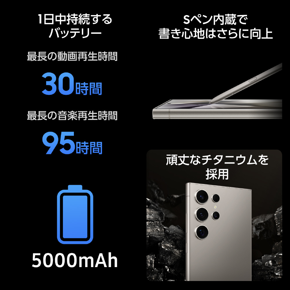 SIMフリー】Galaxy S24 Ultra 256G Galaxy チタニウムバイオレット SM