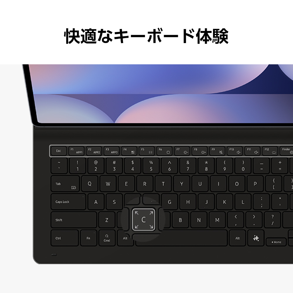 Galaxy Tab S10 Ultra、Galaxy Tab S9 Ultra用 キーボードスリムブック