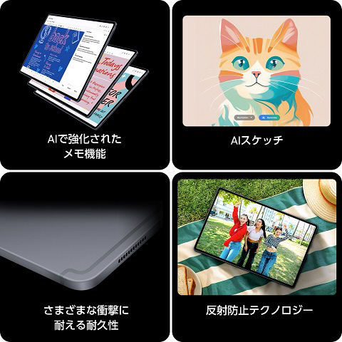 Galaxy Tab S10+ 512GB SM-X820NZAEXJP Moonstone Gray [12.4型 /Wi-Fi