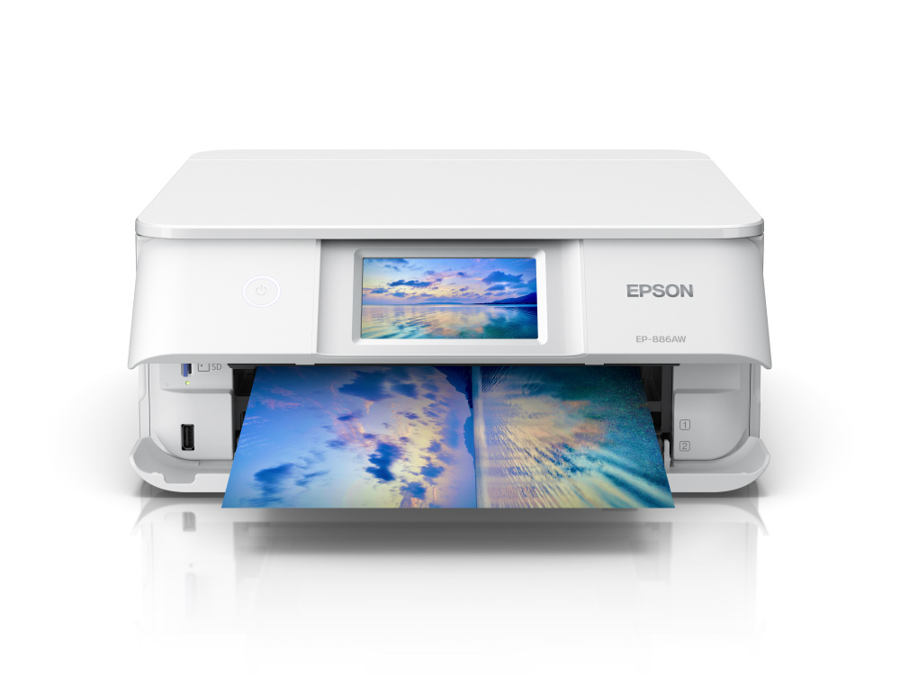 EP-886AW カラーインクジェット複合機 Colorio(カラリオ) ホワイト