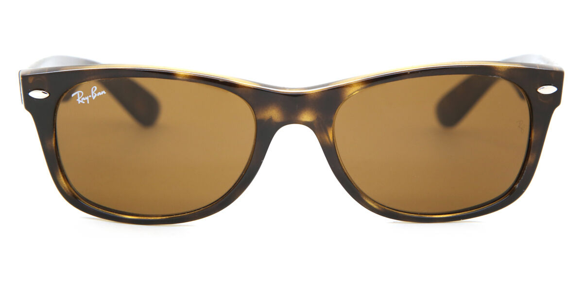Ray-Ban RB2132 New Wayfarer 710 Square Light Havana Sunglasses