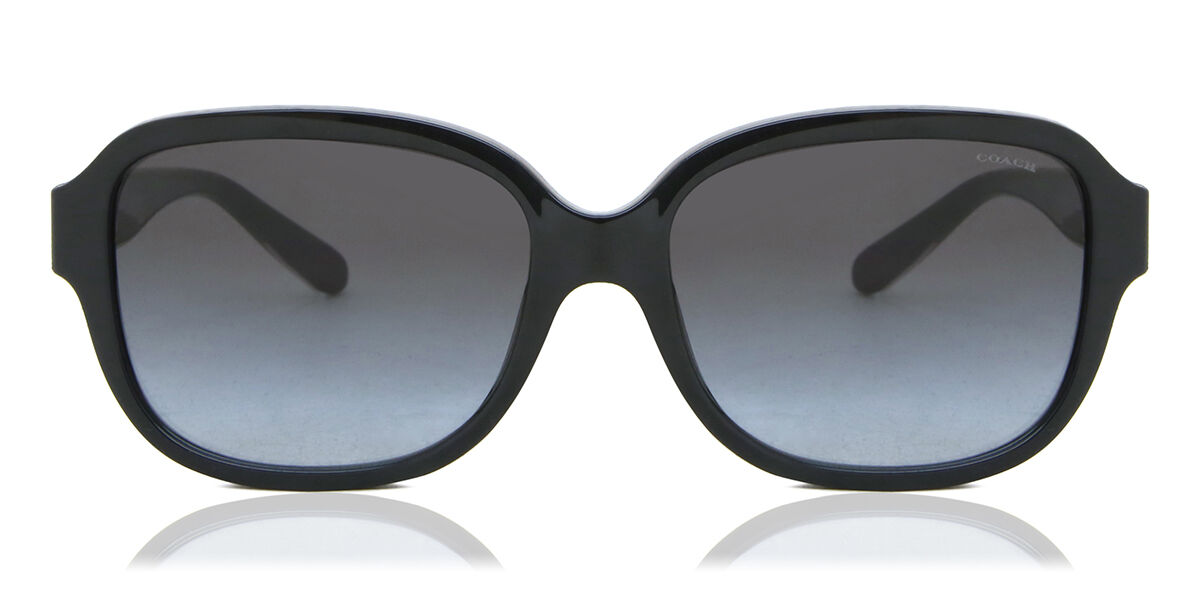 Coach HC8298U L1153 50028G Square Black Sunglasses