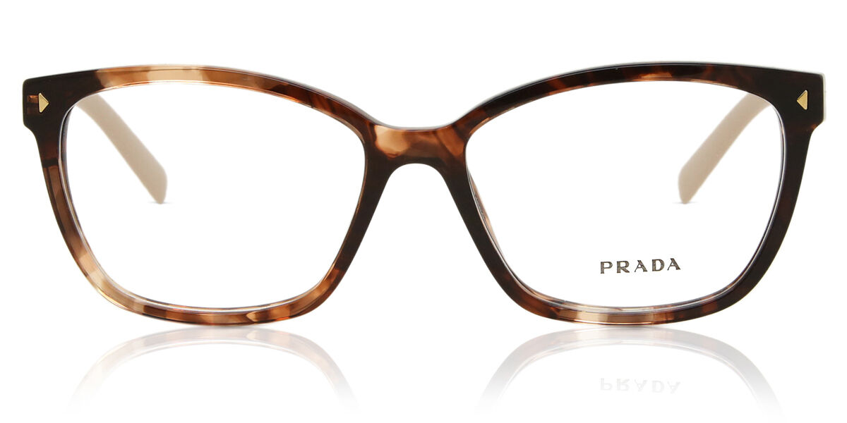 Prada PR 15ZV 07R1O1 Caramel Tortoise Eyeglasses | SmartBuyGlasses US