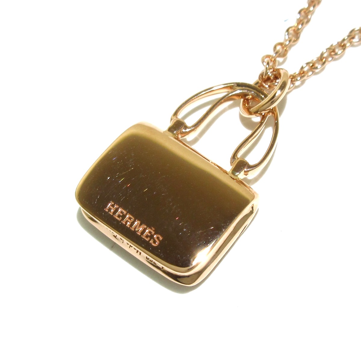 エルメス/ネックレス/アミュレットコンスタンス/K18PG×ダイヤモンド