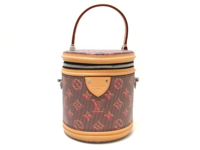 ルイヴィトン/バニティバッグ/カンヌ/ピンク/プリントを施したカーフ