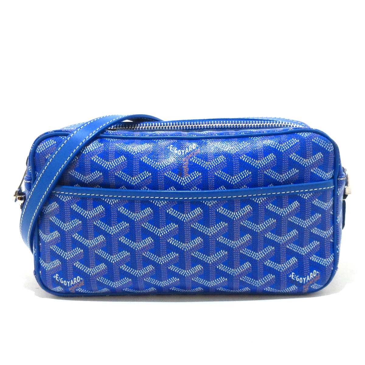 ゴヤール/ショルダーバッグ/カップヴェール/ブルー×ライトブラウン