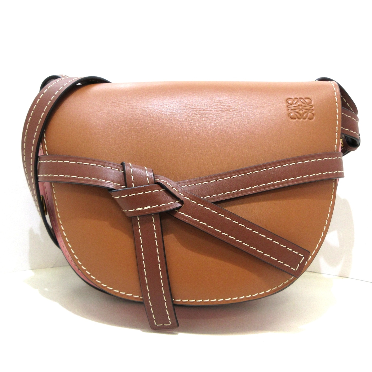 ロエベ/ショルダーバッグ/ゲートバッグスモール/ダークブラウン