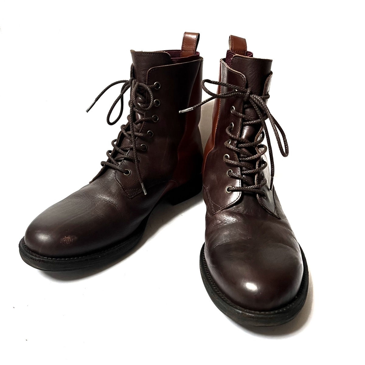 アルフレッドバニスター/ブーツ/ダークブラウン×ブラウン/サイズ：40の
