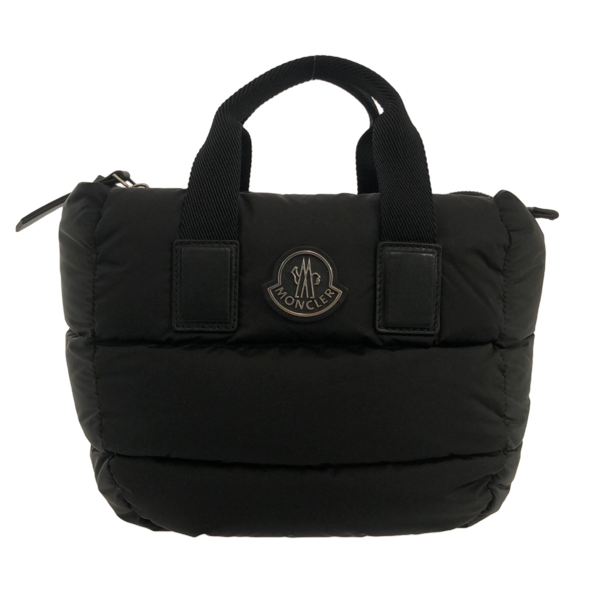 モンクレール/ハンドバッグ/MINI CARADOC/黒/ナイロン/型番