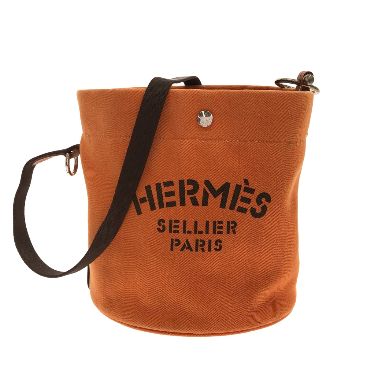 エルメス/ショルダーバッグ/サックドパンサージュ/オレンジ×ダーク