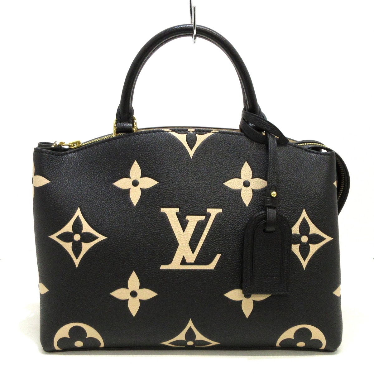 ルイヴィトン/ハンドバッグ/プティパレPM/ブラック ベージュ