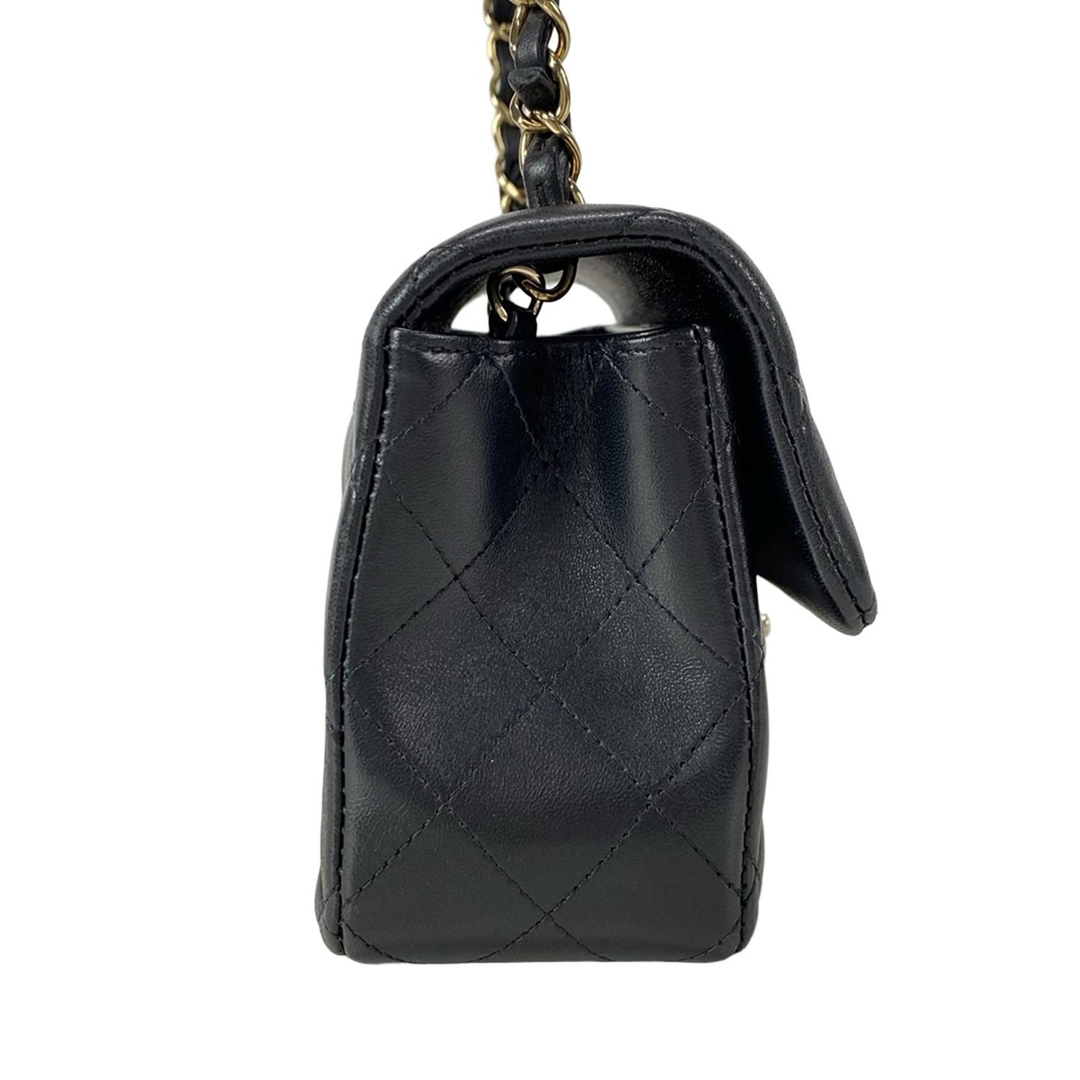 シャネル/ショルダーバッグ/ミニマトラッセ/黒/ラムスキン/型番