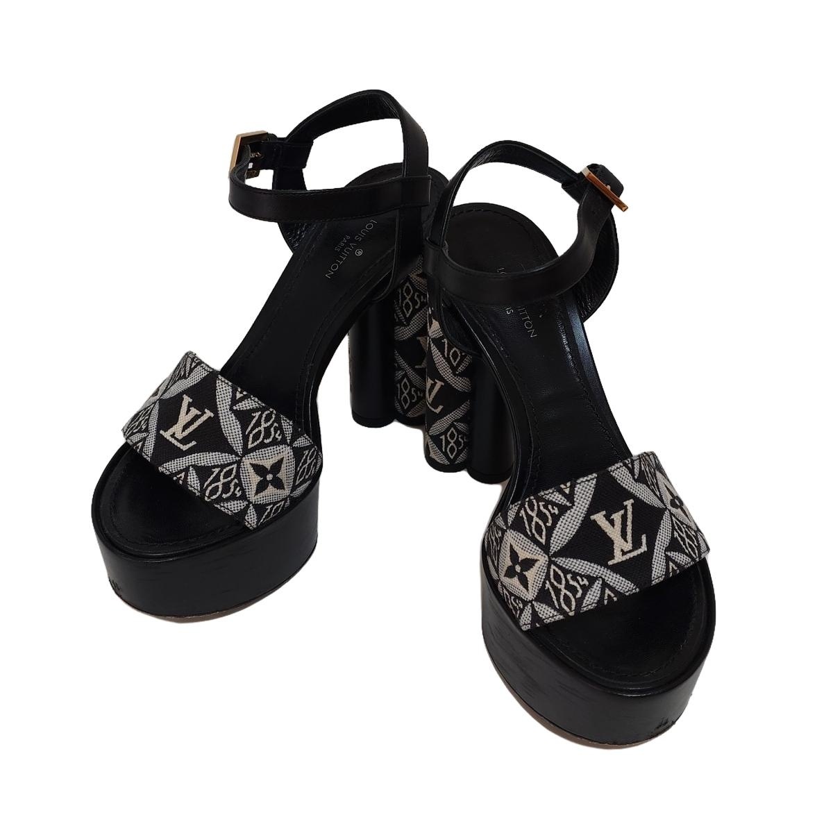 ルイヴィトン/サンダル/ネイビー×ベージュ/サイズ：34の買取実績