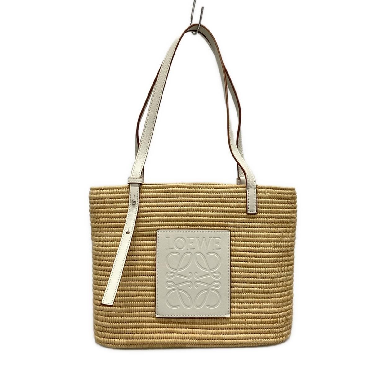 ロエベ/トートバッグ/スクエア バスケットバッグ スモール/ナチュラル