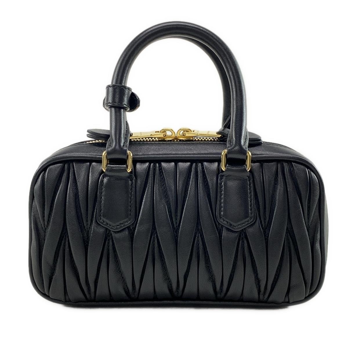 ミュウミュウ/ハンドバッグ/アルカディ マテラッセレザー ミニバッグ