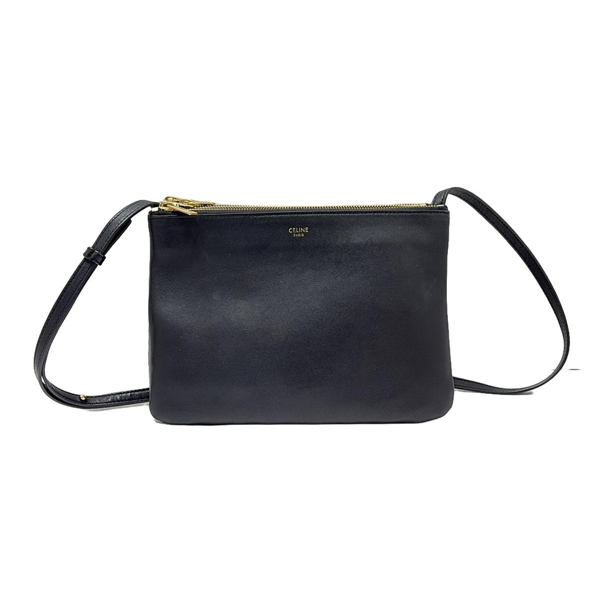 セリーヌ/ショルダーバッグ/トリオラージ/黒/レザーの買取実績【ブラン