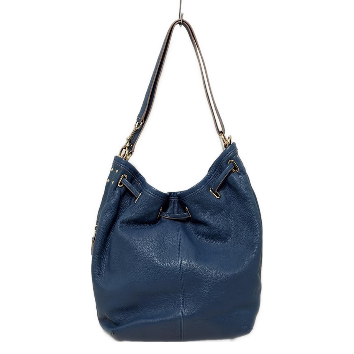 COACH(コーチ) ショルダーバッグ - 34988 ブルー 巾着型 レザー