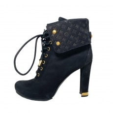 ルイヴィトン/ブーツ/モノグラム×黒/サイズ：37(日本サイズ23.5cmに