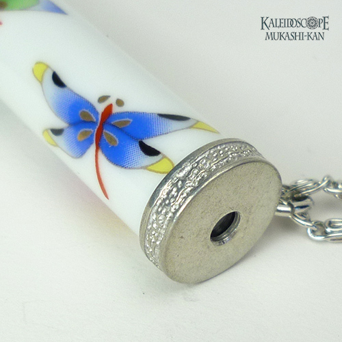 有田焼万華鏡 香蘭社：最終販売]蝶（テレイドスコープネックレス