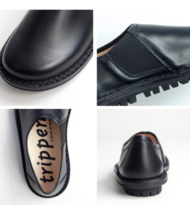 trippen トリッペン YEN スリッポン レザーシューズ プレーントゥ 革靴