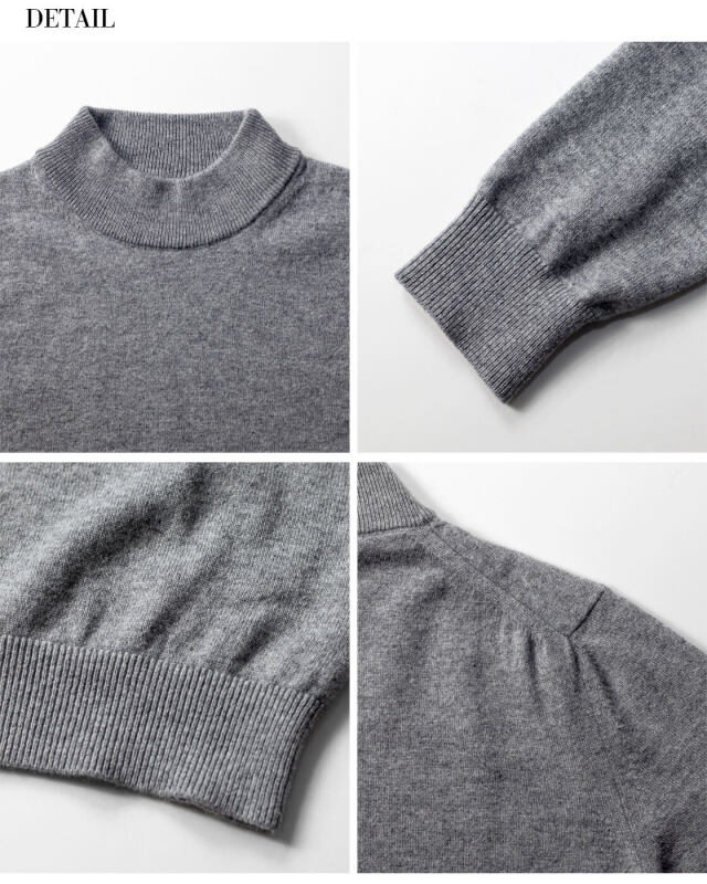 美品】カステルバジャック☆カシミア100% モックネックセーター 48(L