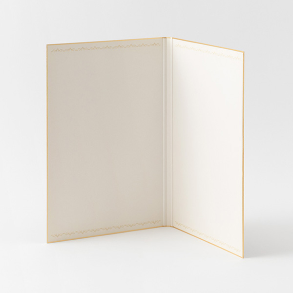 色紙｜カラー色紙＜B5＞ 寄せ書きシール24枚付 二つ折り 本型 薄紫