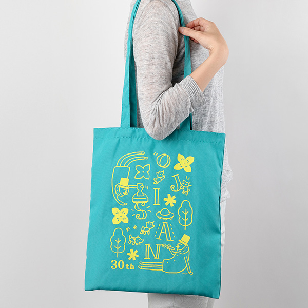 限定】トートバッグ 水色 オジサン30th(91804260)｜ミドリオンラインストア