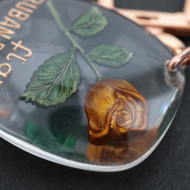 ブルボンキーホルダー FLAN RUBAN BLEU バラ