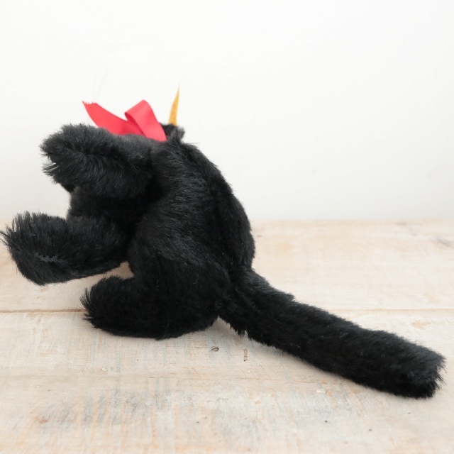 ビンテージ シュタイフ 黒ネコ Steiff Kitty Cat 12cm
