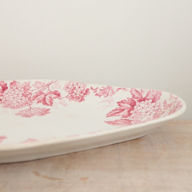 アンティーク ラヴィエ ブールドネージュ オーバル皿 BOULE DE NEIGE