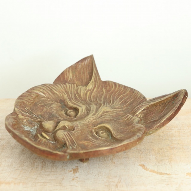 フランス アンティーク ネコの小物置き