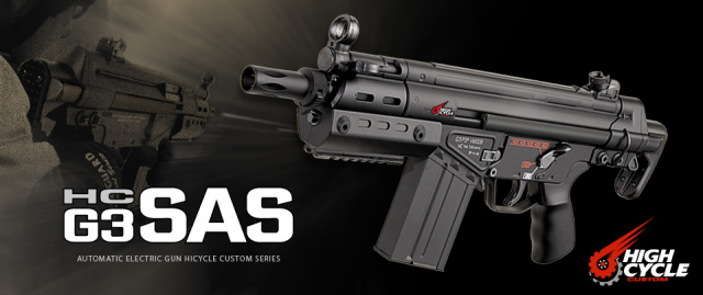 東京マルイ ハイサイクルカスタム電動ガン H&K G3 SAS HC エアガン