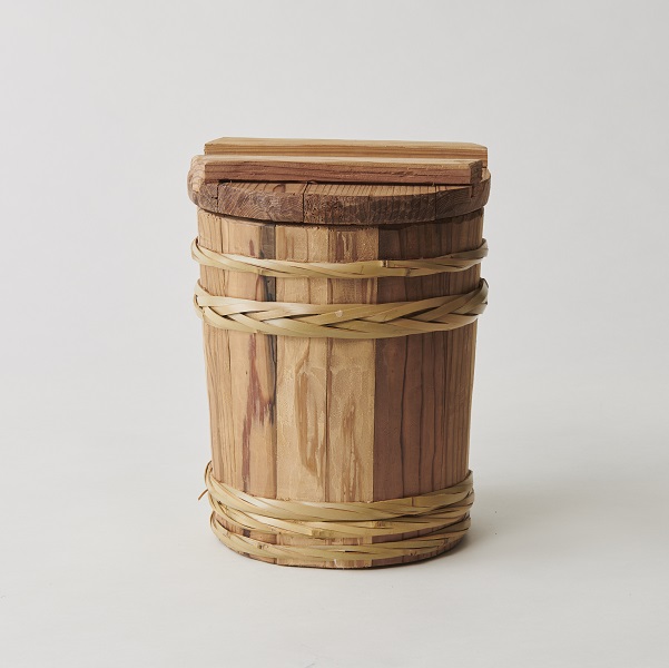 桶職人のクラフト木桶（中、外蓋付） 2kg/4kg