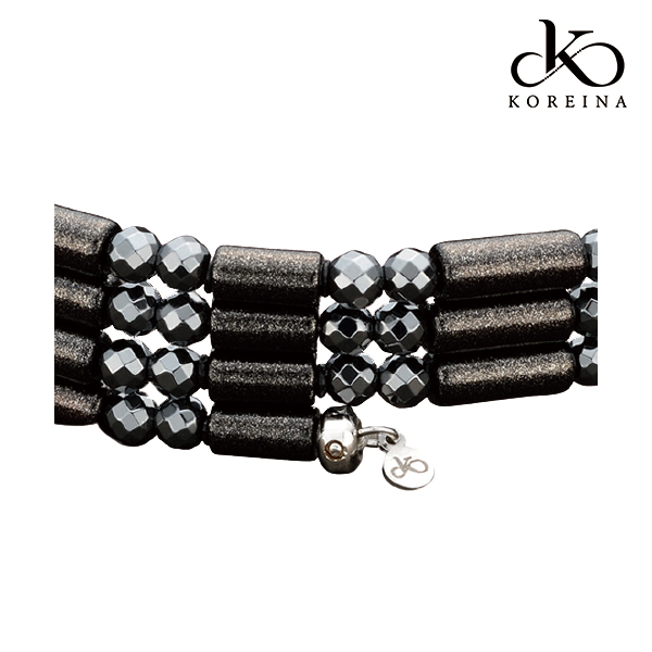 KOREINA コレイナジュエリー ラメブラック×ヘマタイトミラー koreina