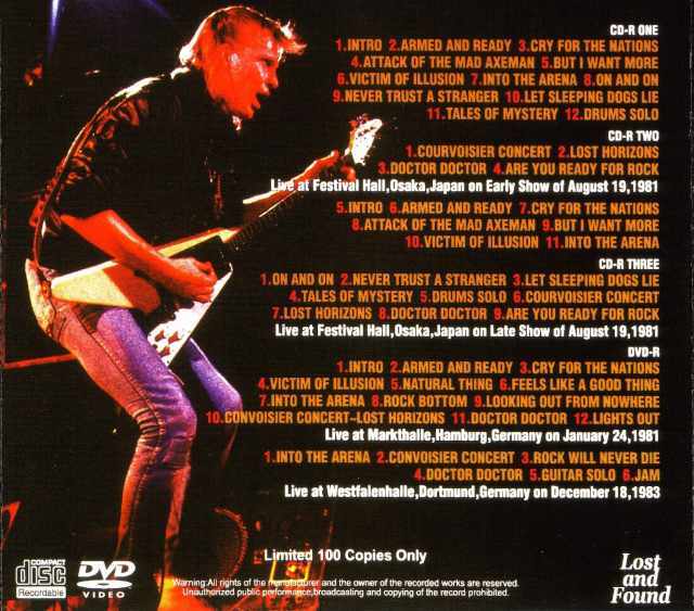 Michael Schenker マイケル・シェンカー/Japan 1981 & Germany 1981