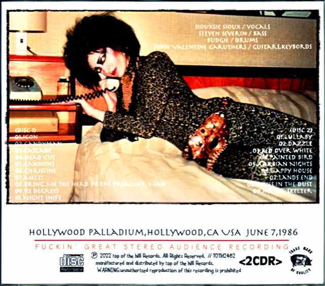 Siouxsie and the Banshees スージー・アンド・ザ・バンシーズ/CA,USA