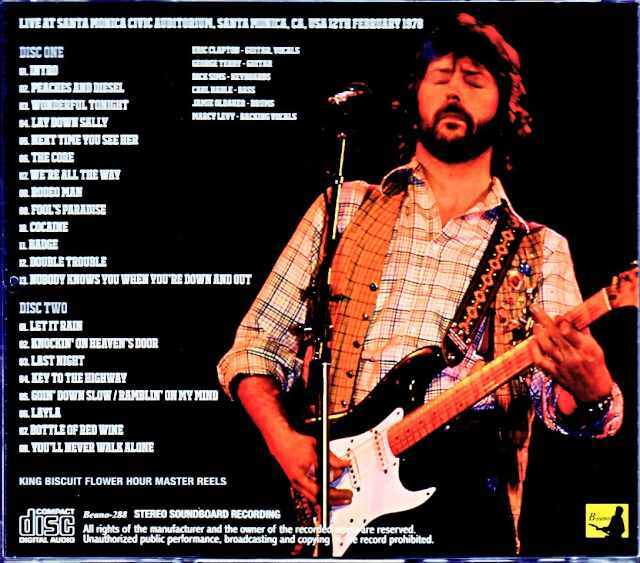 Eric Clapton エリック・クラプトン/CA,USA 1978 Complete Upgrade