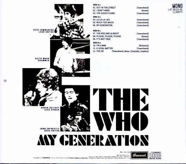 Who,The ザ・フー/My Generation Classic Records 200g 45rpm 1Side