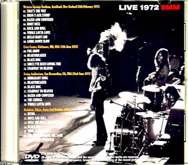 Led Zeppelin レッド・ツェッペリン/Live 1972 8mm Collection